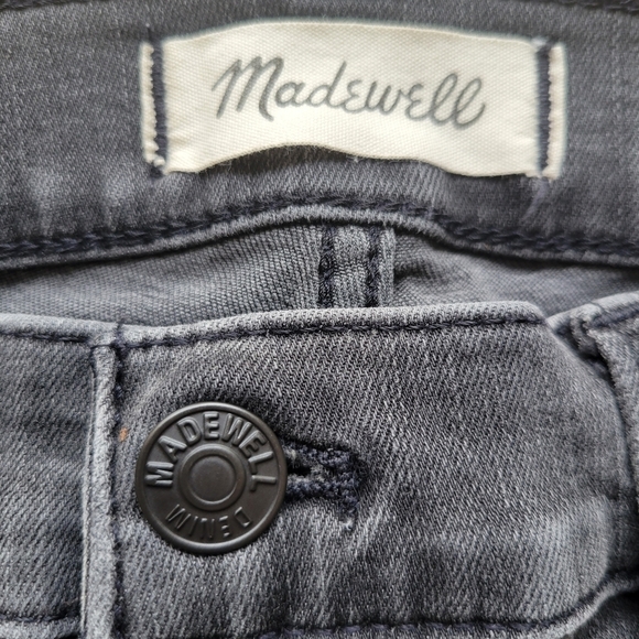 Madewell Black 9' Mid Rise Skinny Denim Jeans Size 29 - Picture 6 of 6